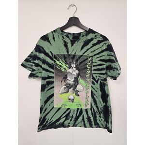 Zombie Makeout Club Shirt Mens Large Green Tie Dye Anime Horror Graphic‎ Tee